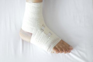 Bandaged foot